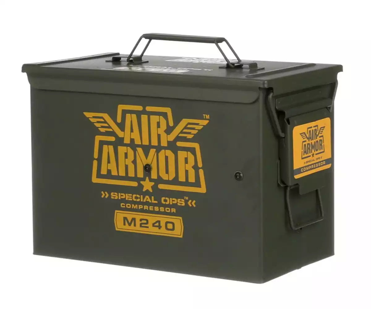 air armor m240 12v ammo can air compressor portable
